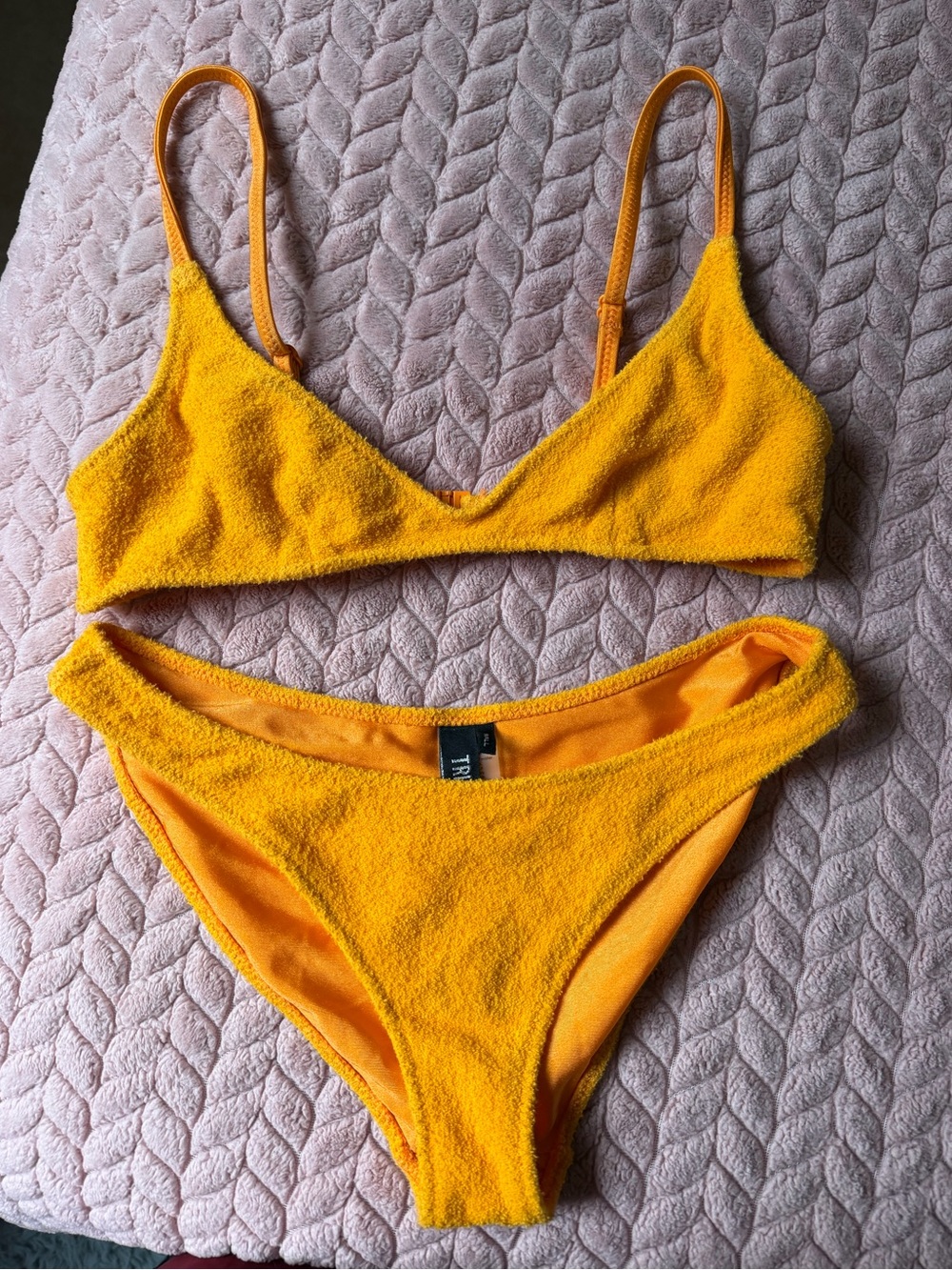 TRIANGL Maia Antares Orange Terry Cloth Bikini Set